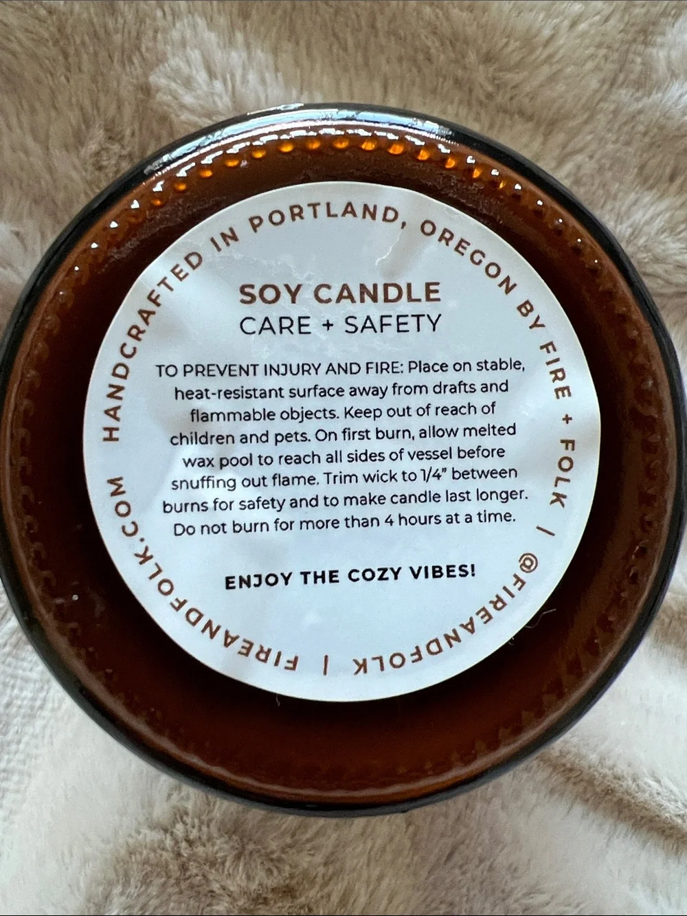 2 for $30 🕯️💛 Fire + Folk “Wolf Moon” Soy Candle • 9oz